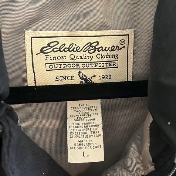 Eddie Bauer Vintage Goose Down Puffer Vest Mens Large - Picture 2 of 6